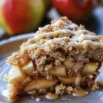 Apple Crumb Cake with Cinnamon Apple Drizzle