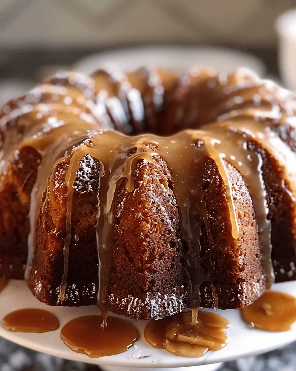 Brown Sugar Glazed Apple Bundt Cake: A Delightful Indulgence