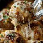 Cheesy French Onion Meatballs