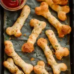 Cheesy Halloween Breadstick Bones