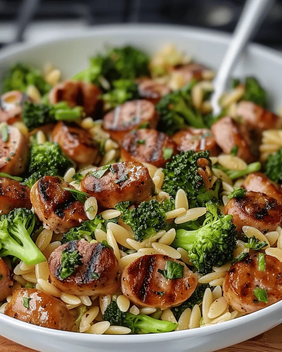 Chicken Sausage and Broccoli Orzo: A Flavorful Weeknight Delight