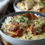 Creamy Smothered Chicken And Rice