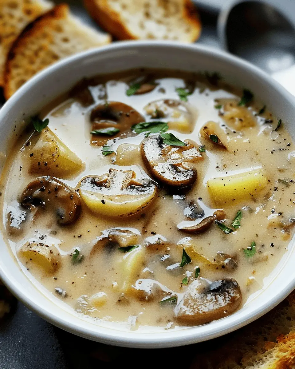 Easy Mushroom Potato Soup: Comforting Goodness for Cozy Nights