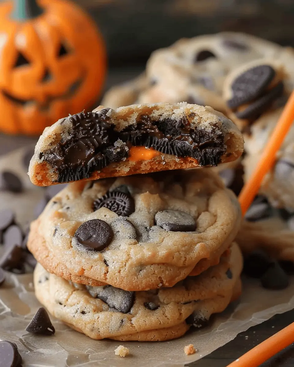 Halloween Oreo stuffed chocolate chip cookies: The Best Indulgent Treats
