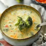 High Protein Broccoli Cheddar Soup