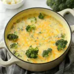 High Protein Broccoli Cheddar Soup