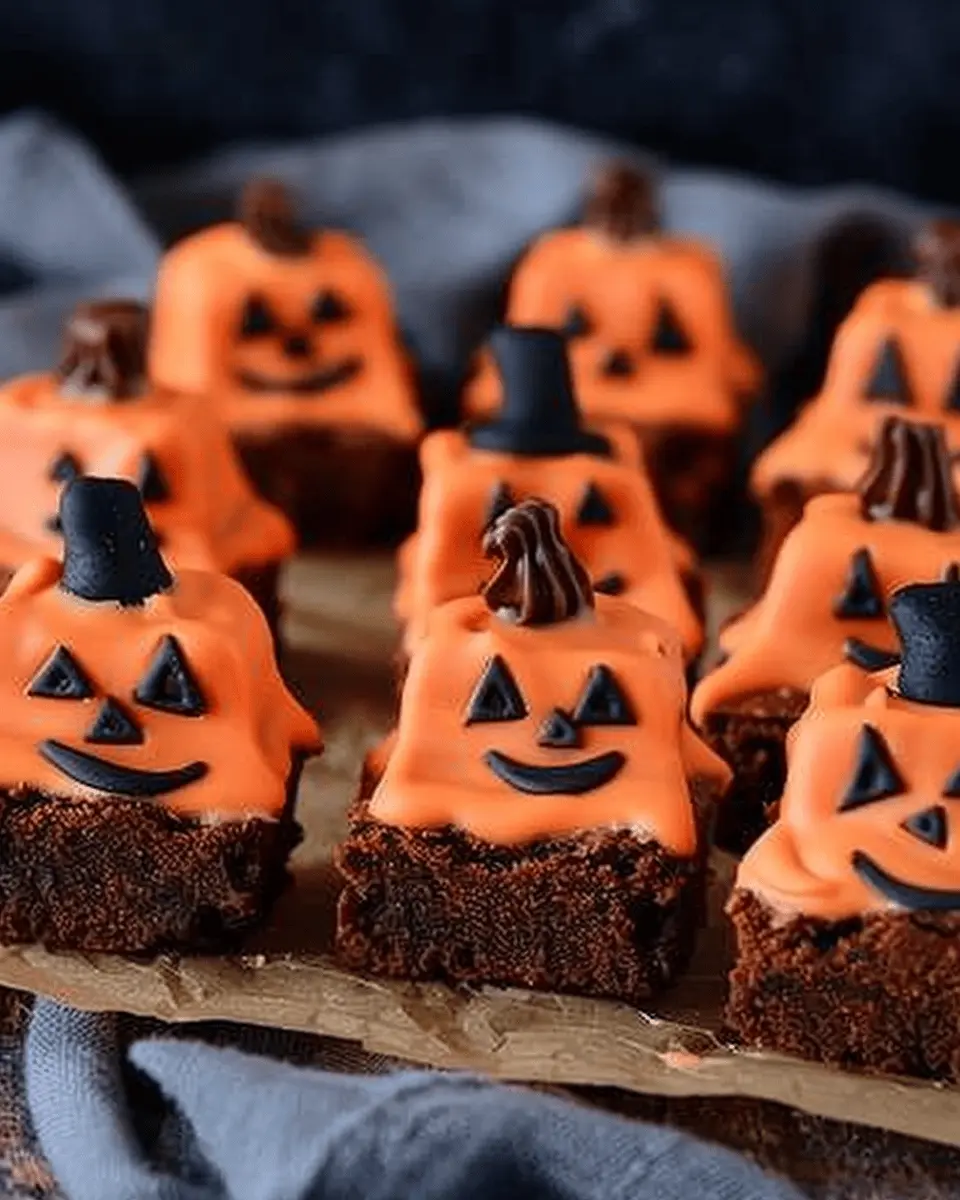 Jack O’ Lantern Brownies: Indulgent Treats for Fall Celebrations