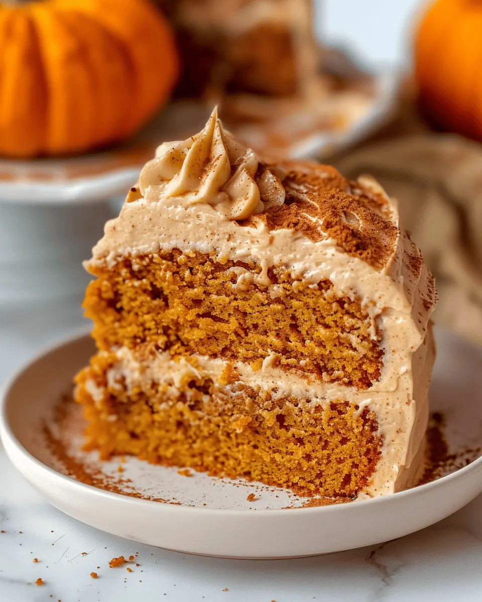 Pumpkin Cake with Cinnamon Cream Cheese Frosting: The Best Fall Treat