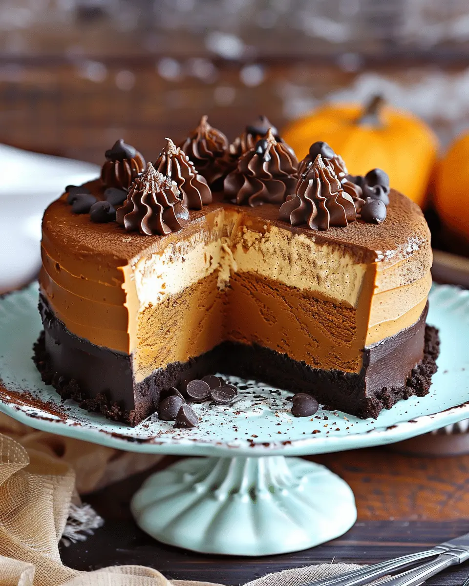 Pumpkin Chocolate Mousse Cake: The Best Indulgent Fall Dessert