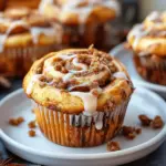 Pumpkin Cinnamon Roll Muffins