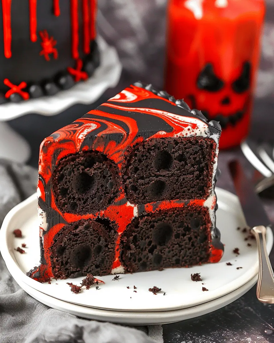 Spooky Halloween Marble Cake: Easy and Festive Recipe Delight
