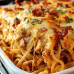 Spicy Southern Cheesy Chicken Spaghetti Casserole