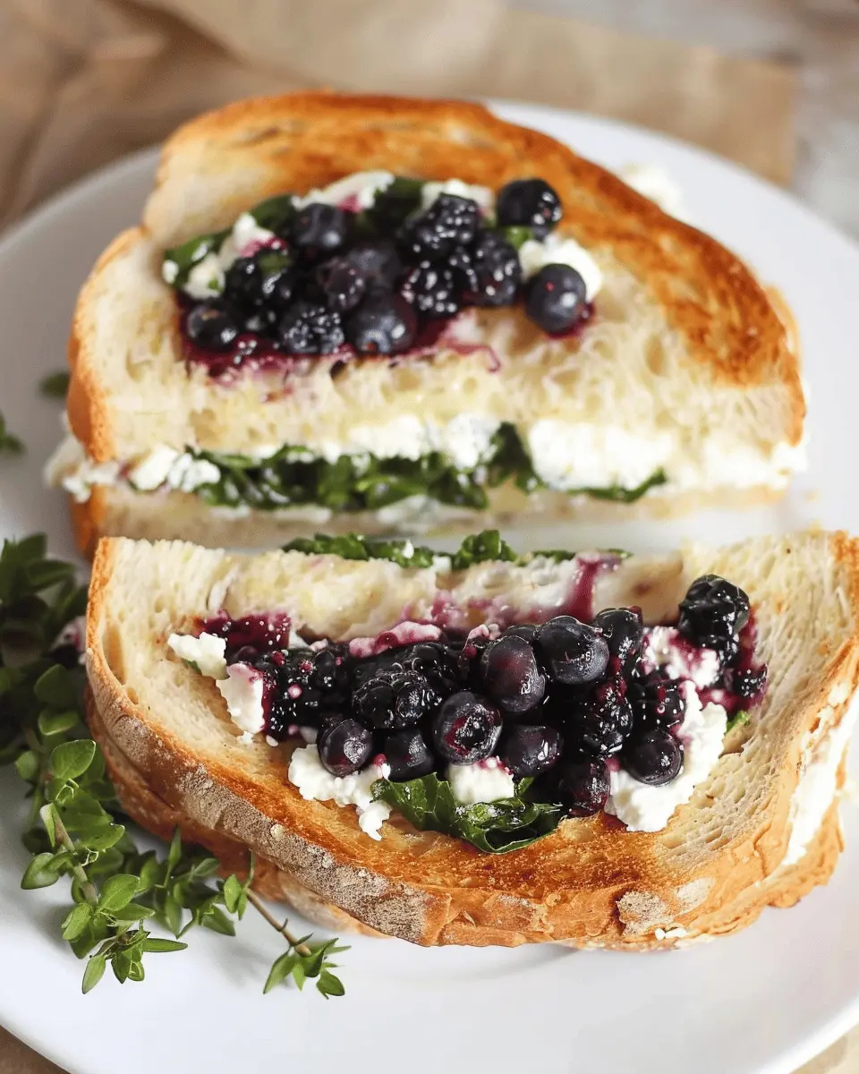 Blueberry Basil Goat Cheese Panini: A Juicy Twist on Flavor