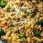 Quick Ground Turkey Orzo