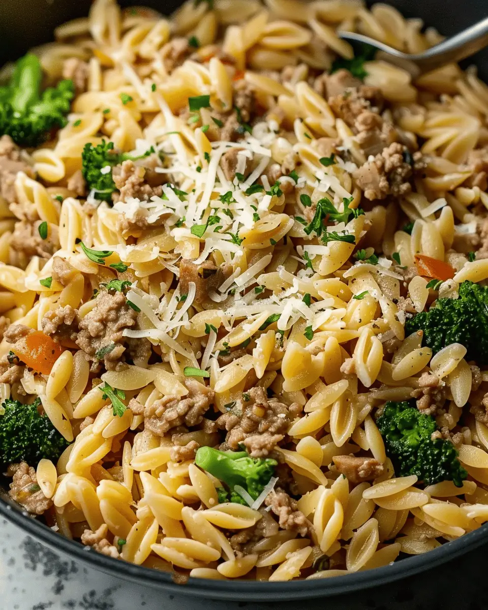 Quick Ground Turkey Orzo: A Healthy, Delicious Family Dinner