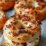 Zesty Bacon Cream Cheese Bagels