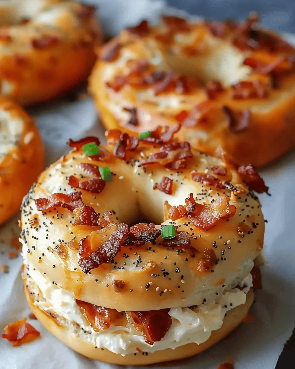 Zesty Turkey Bacon Cream Cheese Bagels: A Delicious Breakfast Delight
