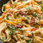 Vegan Creamy Sun Dried Tomato Pasta