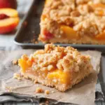Peaches and Cream Crumble Bars