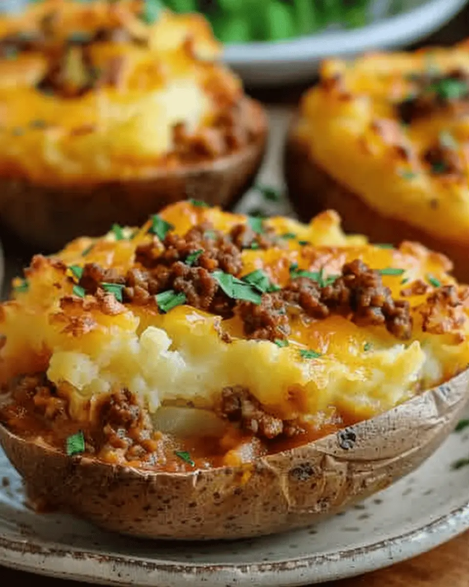 Shepherd’s Pie Baked Potato: Easy Twist with Turkey Bacon and Beef
