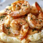 Creamy Garlic Shrimp Over Mashed Potatoes