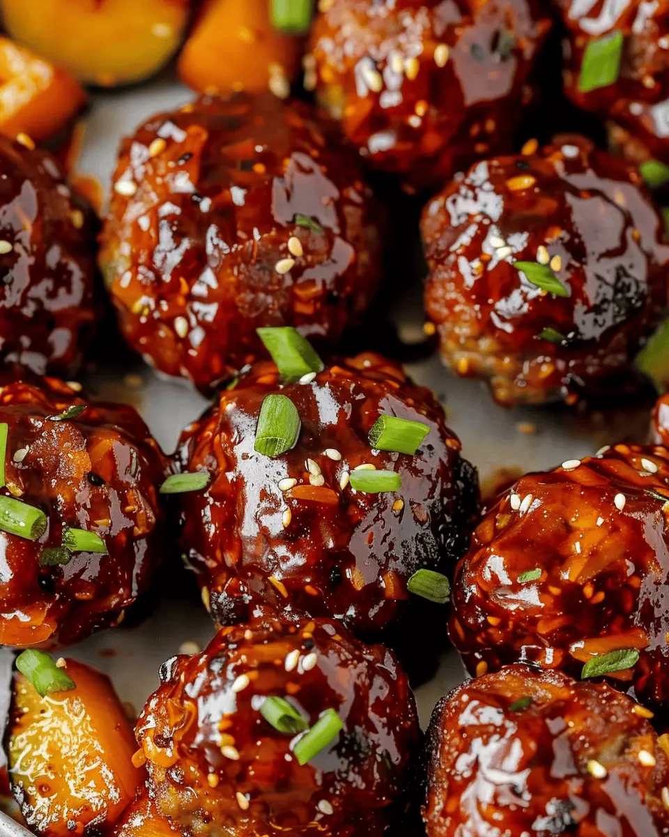 Korean BBQ Meatballs and Vegetables: Easy Family-Friendly Recipe