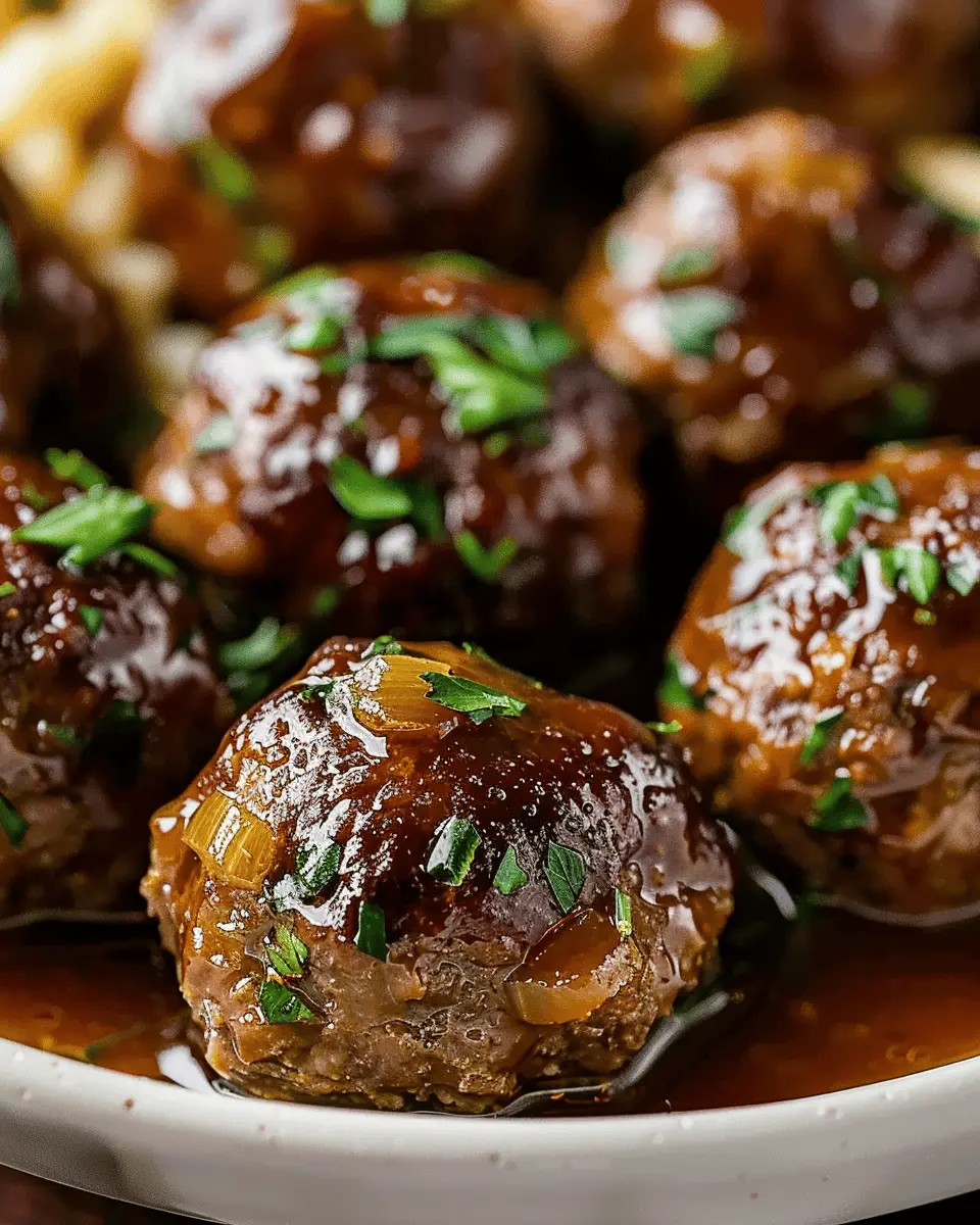 Savory Salisbury Steak Meatballs with Turkey Bacon Delight