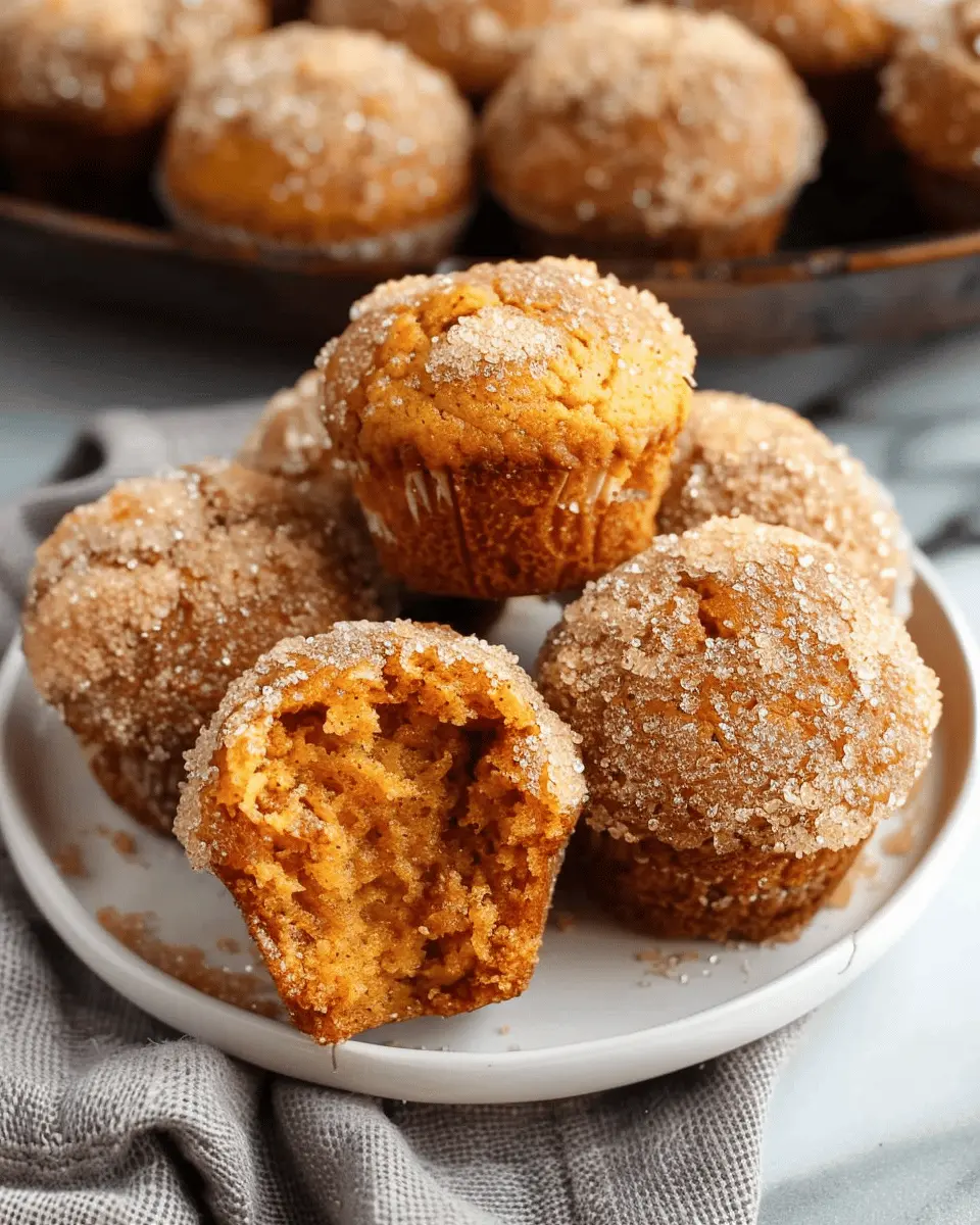 Mini Cinnamon Sugar Pumpkin Muffins: The Best Cozy Fall Treats