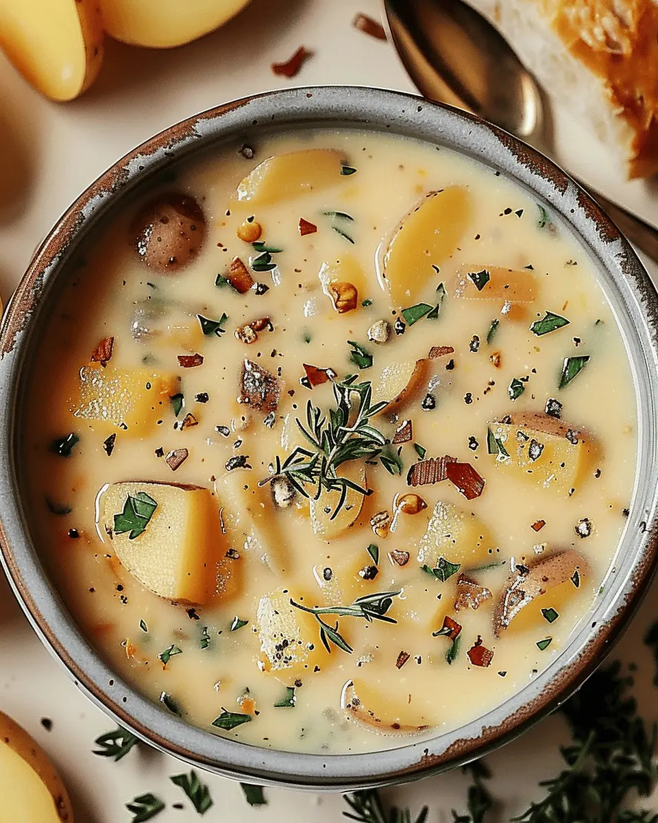 Outback potato soup: Best creamy comfort with turkey bacon and chicken ham