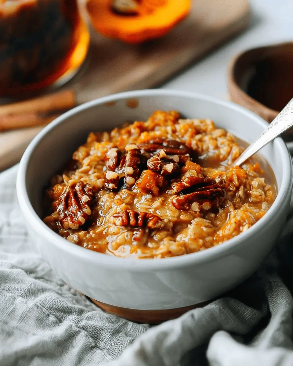 Slow Cooker Pumpkin Pie Oatmeal: Easy & Indulgent Fall Comfort