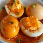 Buffalo Sauce Pickled Eggs