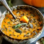 Vegan Pumpkin Wild Rice Soup