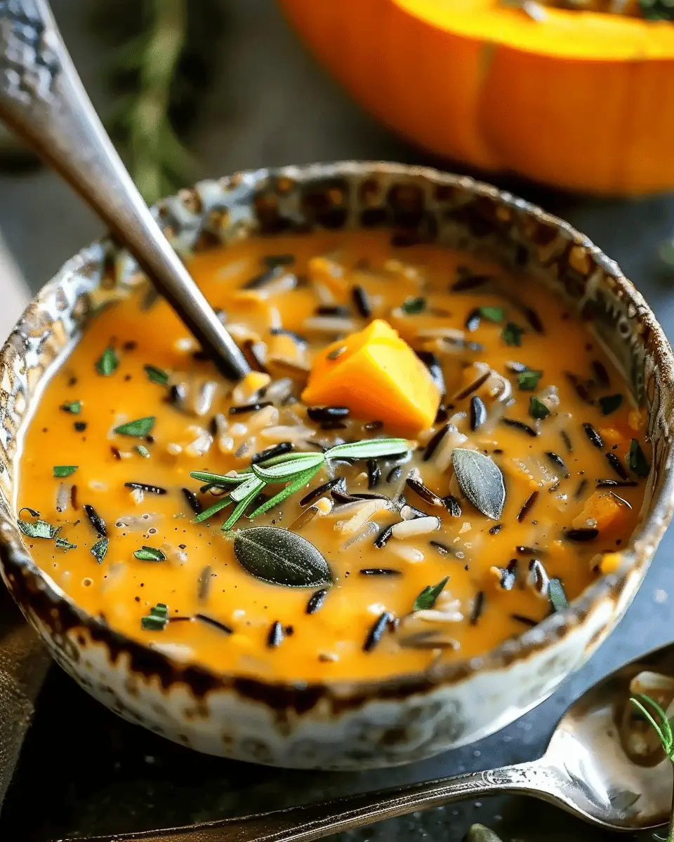 Vegan Pumpkin Wild Rice Soup: The Cozy Comfort You Crave