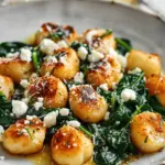 Crispy Gnocchi With Spinach And Feta