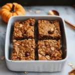 Healthy Pumpkin Oatmeal Bars