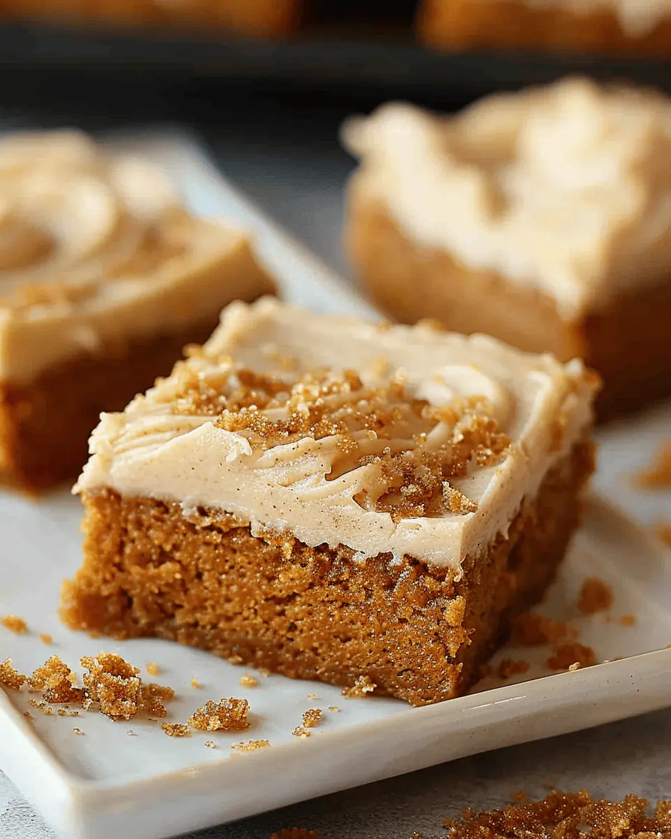 Pumpkin Bars with Brown Sugar Frosting: The Best Fall Treat