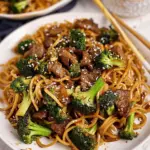 Beef and Broccoli Lo Mein Noodles