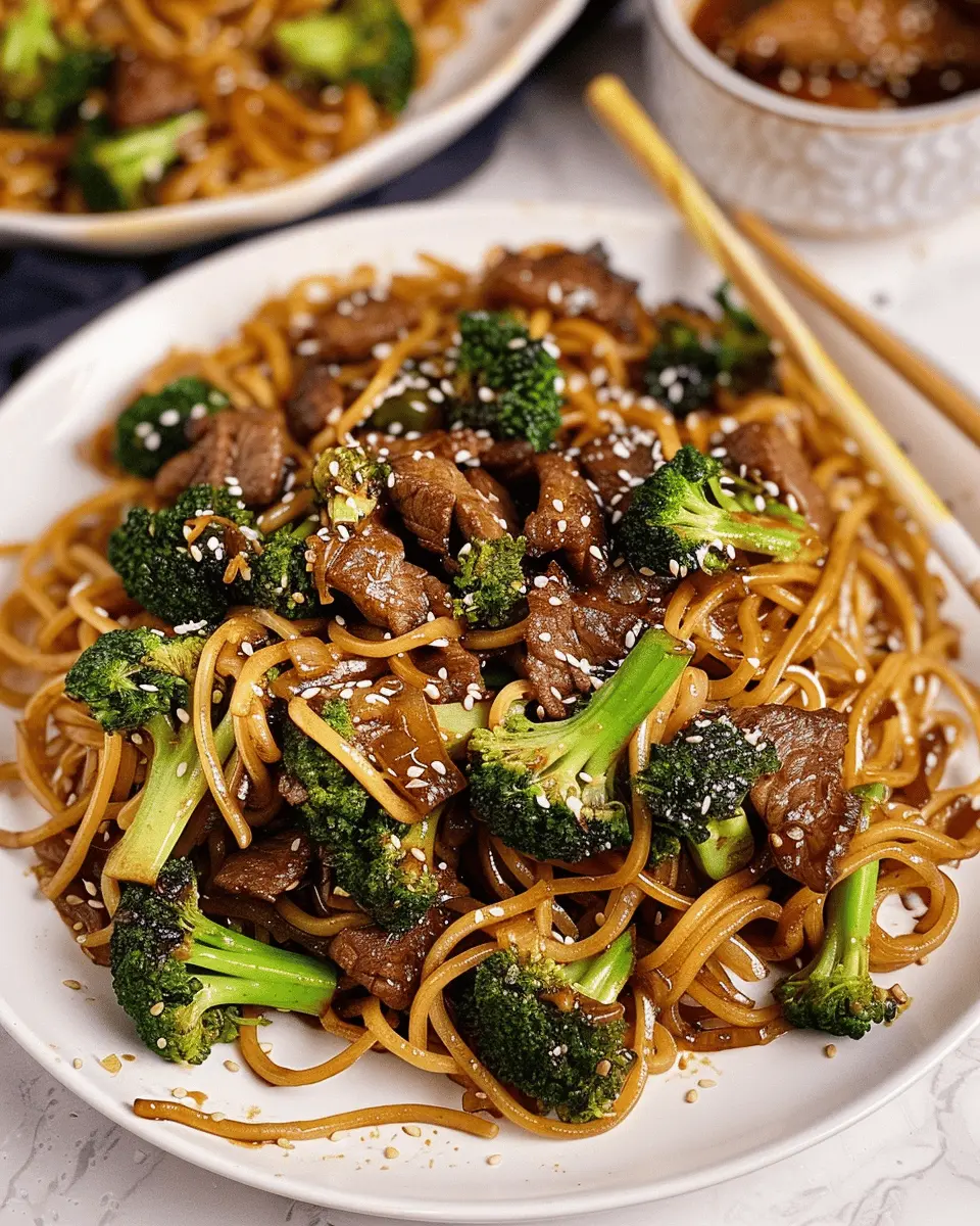 Beef and Broccoli Lo Mein Noodles: A Quick and Easy Delight