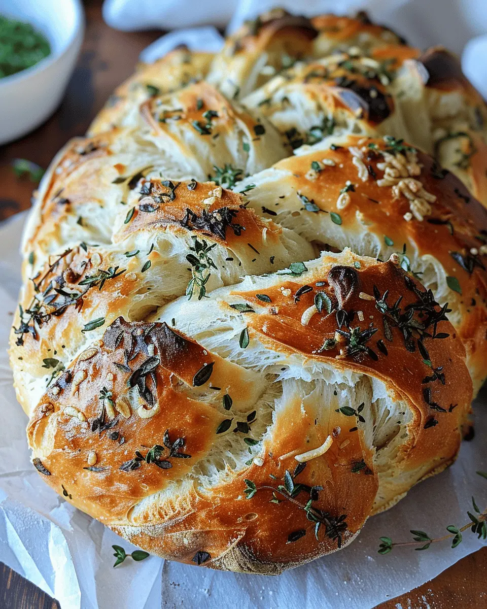 Garlic Herb Braided Bread: Easy Recipe for Cozy Family Meals
