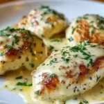 Chicken Pillows with Creamy Parmesan Sauce