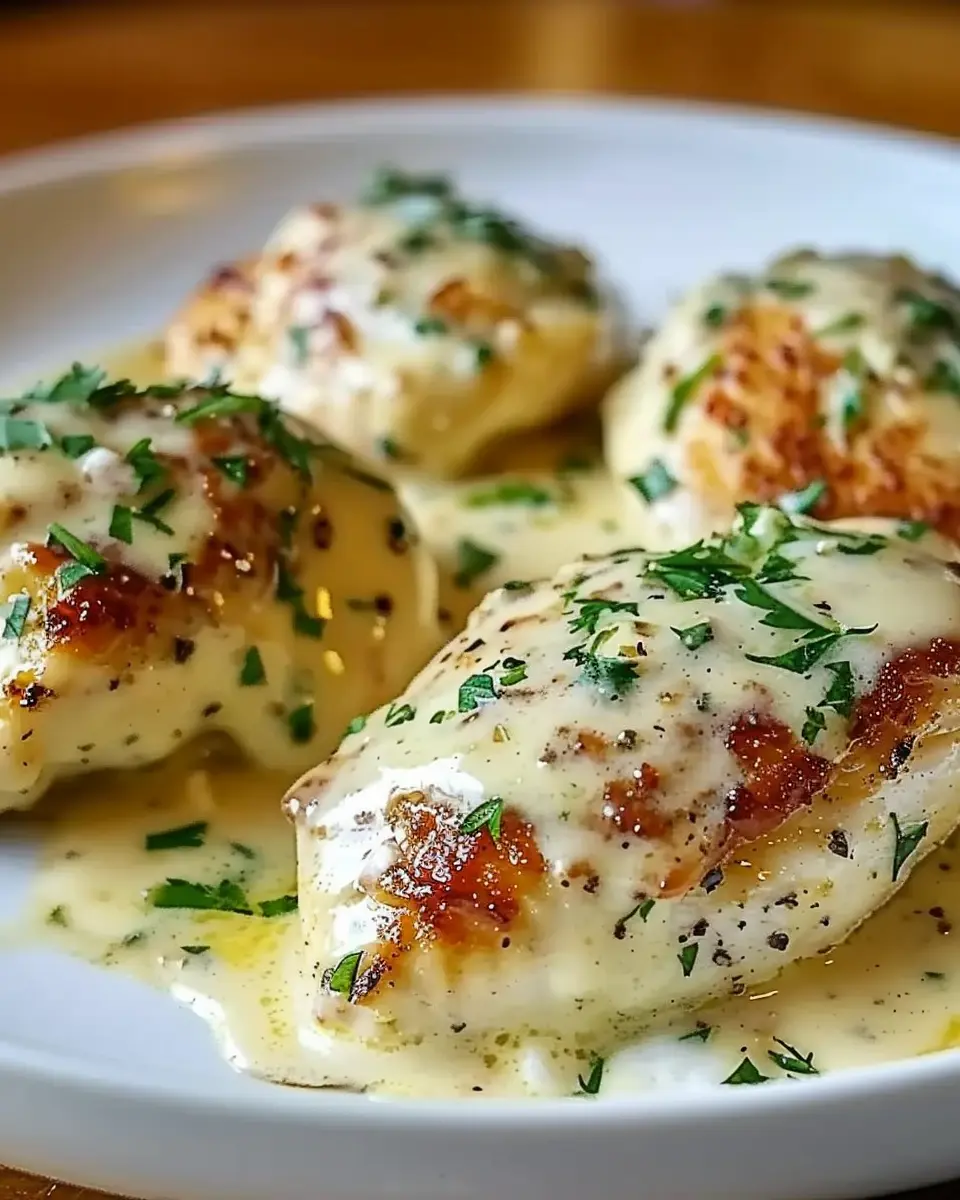 Chicken Pillows with Creamy Parmesan Sauce: Easy and Indulgent Comfort Food