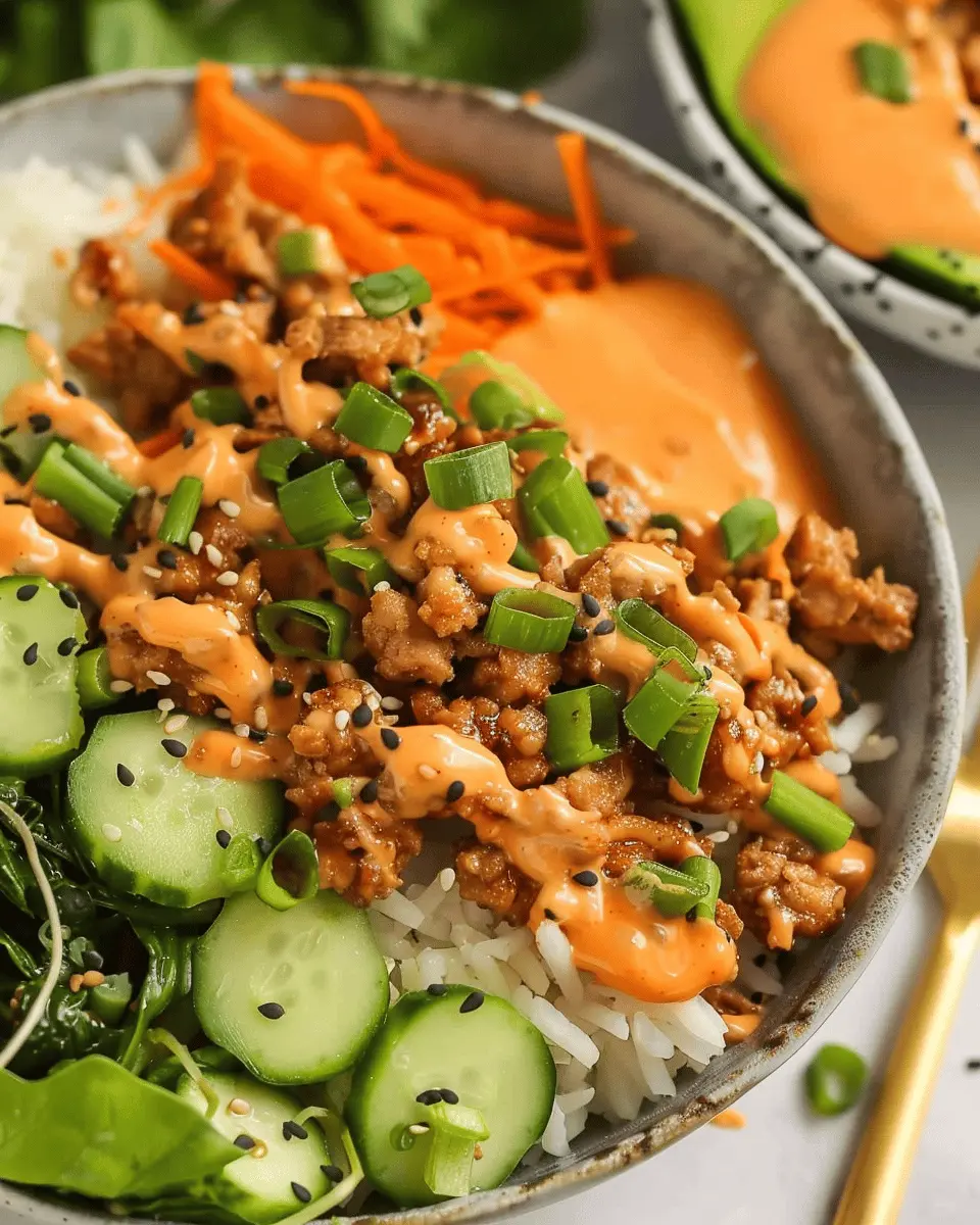 Ground Turkey Rice Bowls with Bang Bang Sauce: Easy and Delicious
