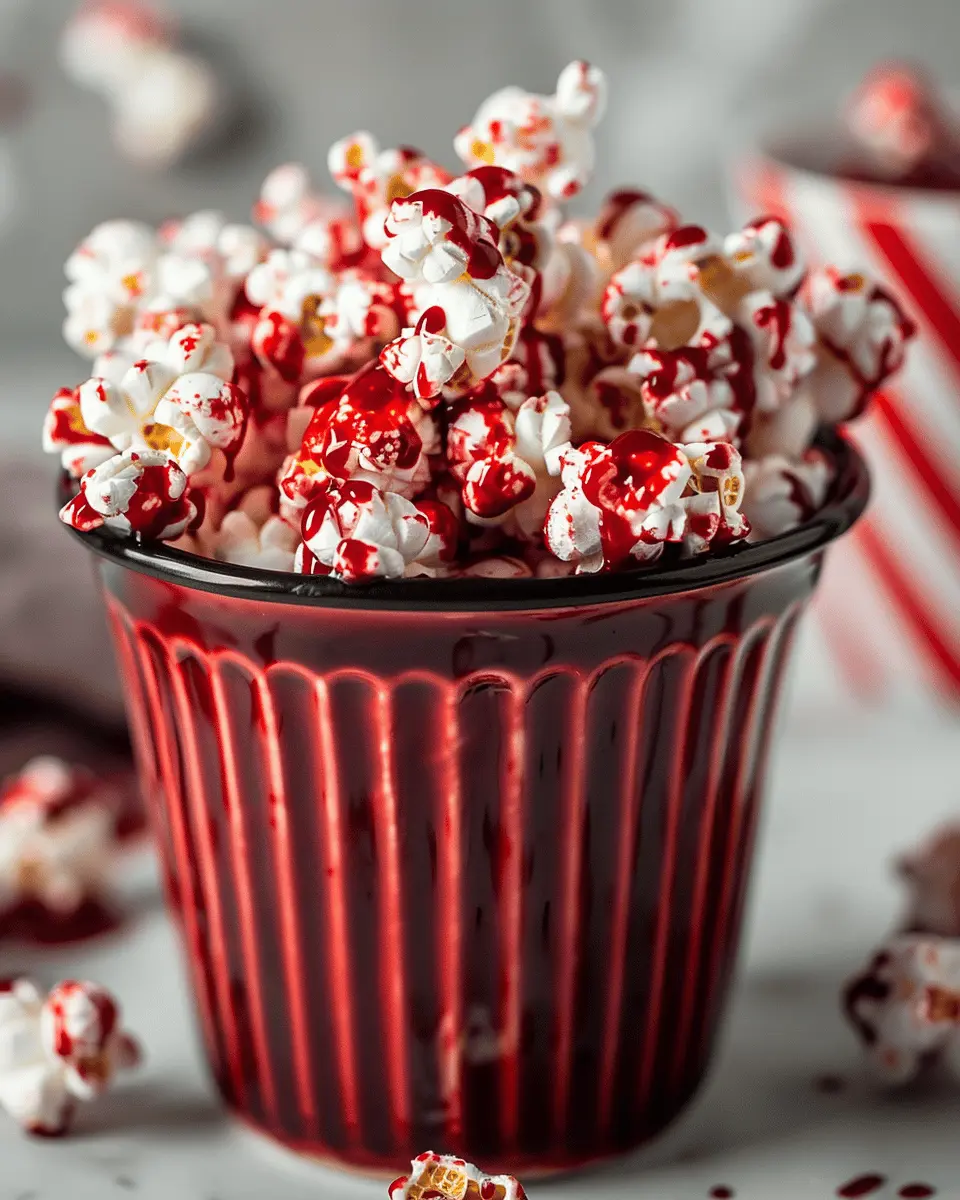bloody red velvet popcorn: the indulgent treat you’ll love