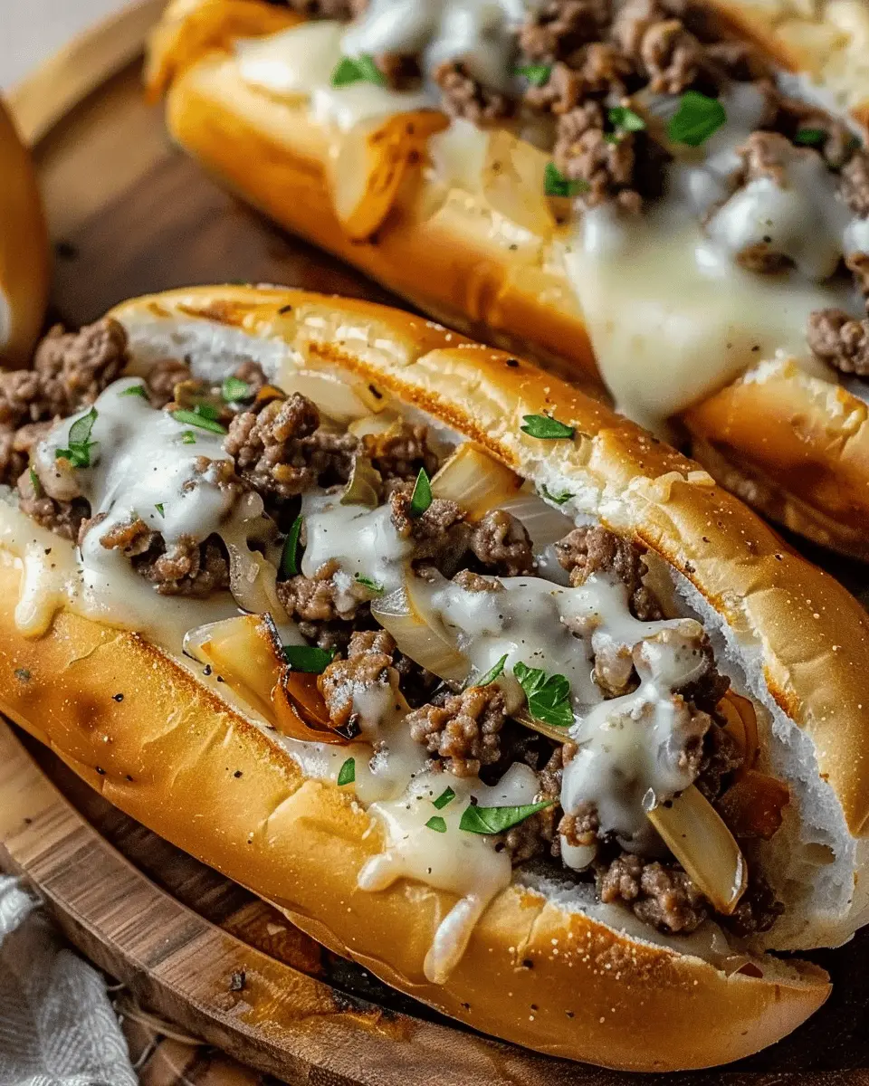 Ground Beef Philly Cheesesteaks: Easy & Juicy Recipe at Home