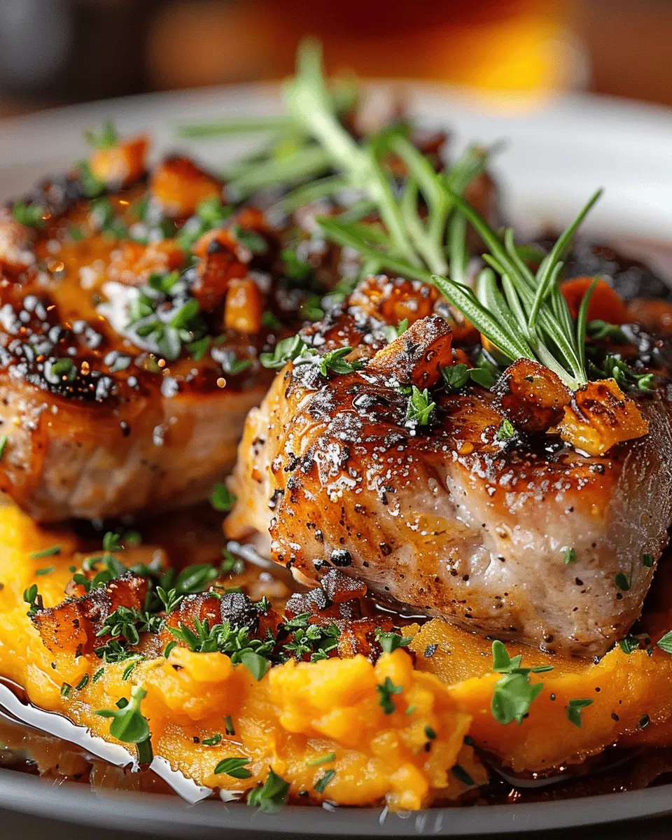 Apple Cider Pork: Indulgent Recipe with Creamy Mashed Sweet Potatoes