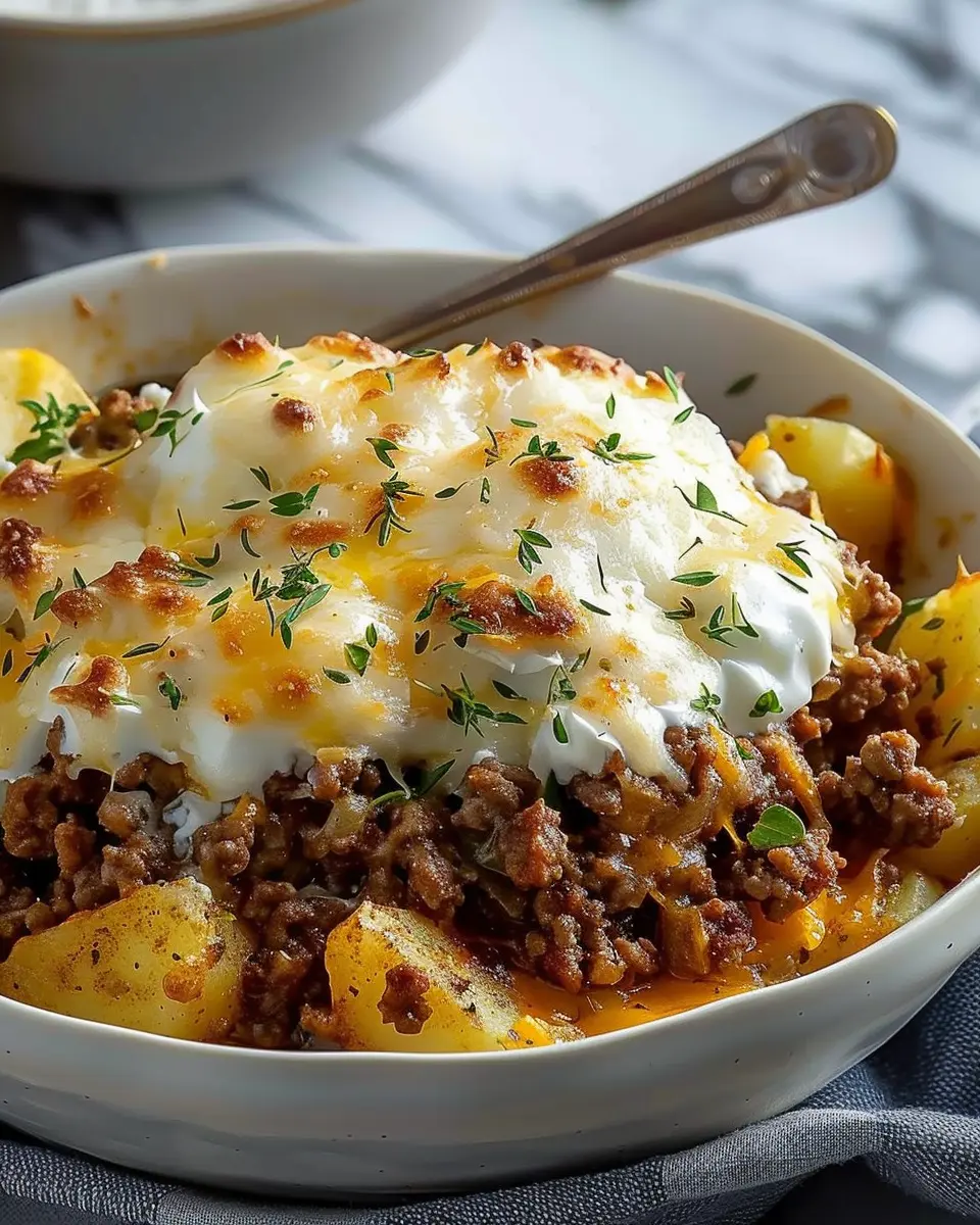 Ground Beef and Potatoes Casserole: Easy Comfort Food Delight