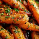 Honey Garlic Butter Roasted Carrots