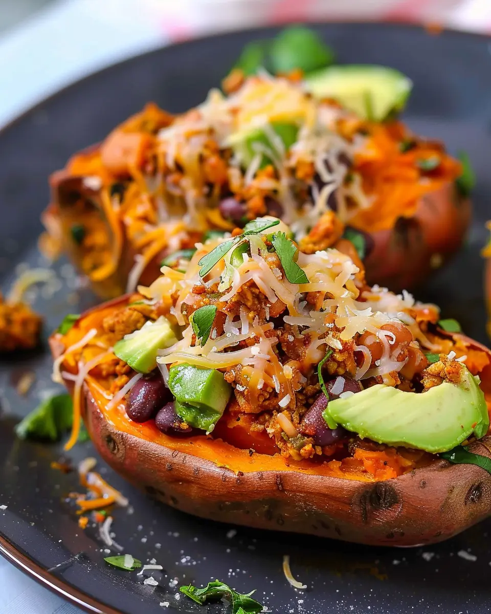 Heart-Healthy Avocado Turkey Chili: Best Stuffed Sweet Potatoes