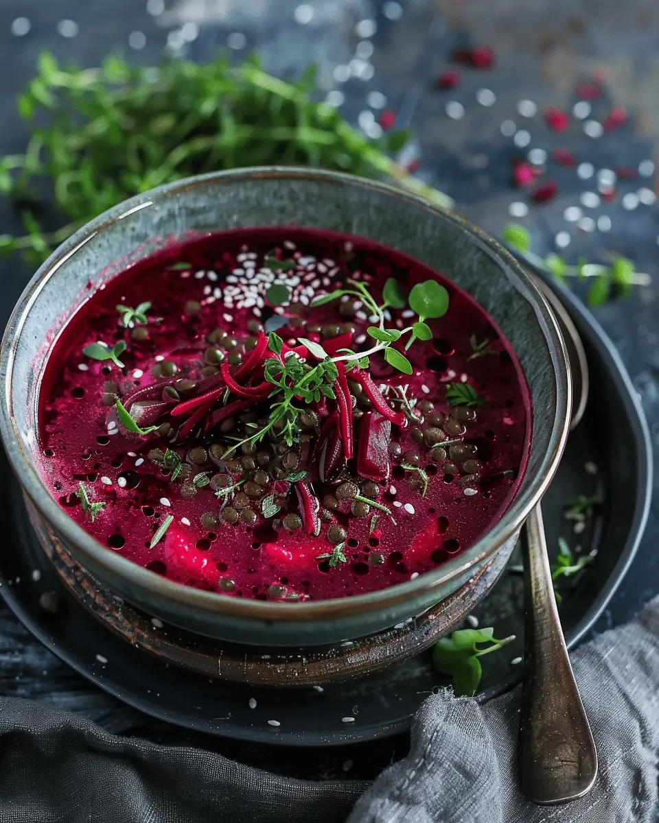 Healing Lentil Beet Soup: A Warm Embrace for Your Soul