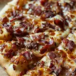 Smoky Barbecue Beef Bacon Pizza
